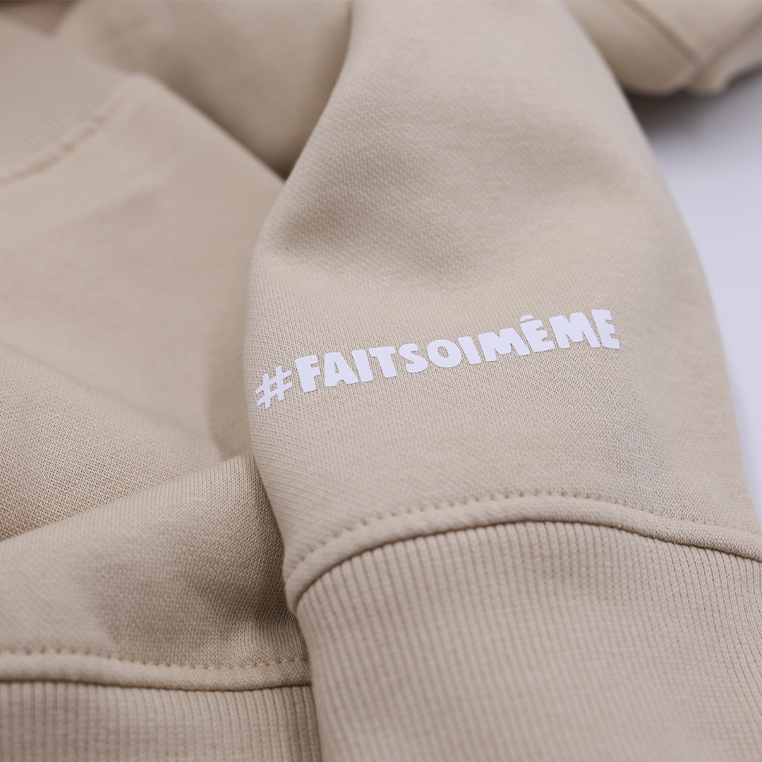 JER'S FSM JOGGINGPAK - BEIGE ZAND/WIT - Afbeelding 2