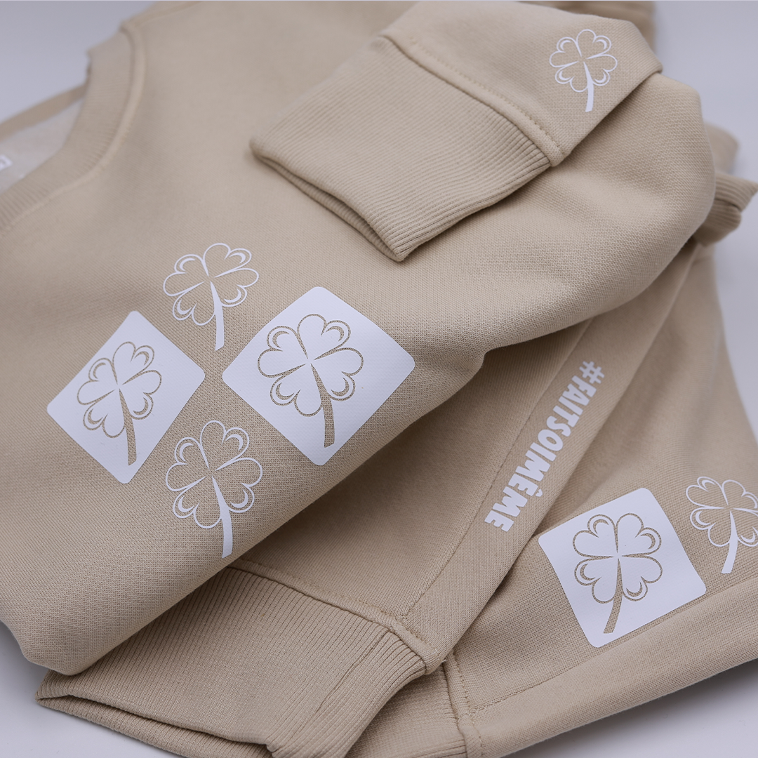 JER'S FSM JOGGINGPAK - BEIGE ZAND/WIT - Afbeelding 5